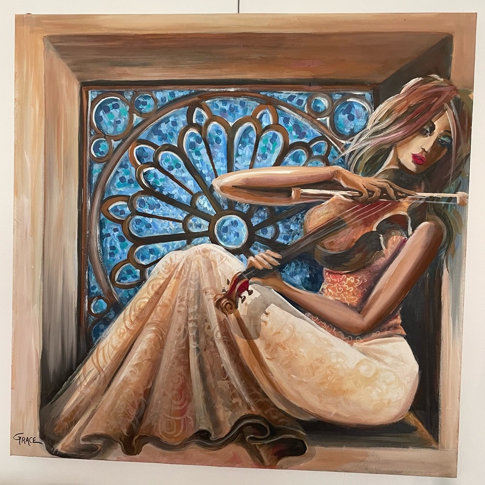 Acrylic painting